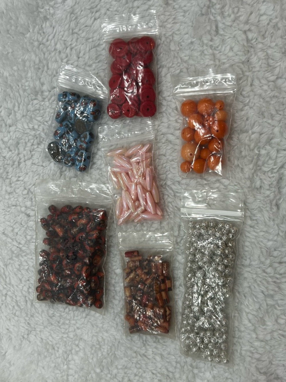 Mixed Bead Lot Jewelry Making Craft Bulk Unique Shapes Spacer Beads
